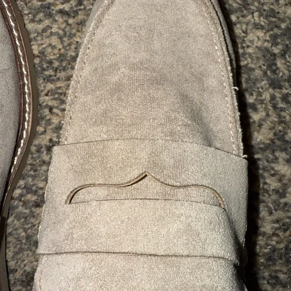 Anne Klein Women’s Taupe Suede Slip-On Loafers - Picture 6 of 6